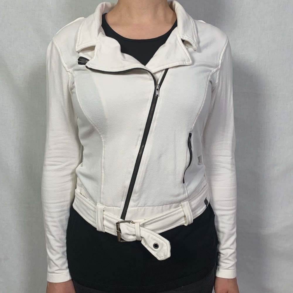 Kill City by Lip Service Moto Jacket (Off White)